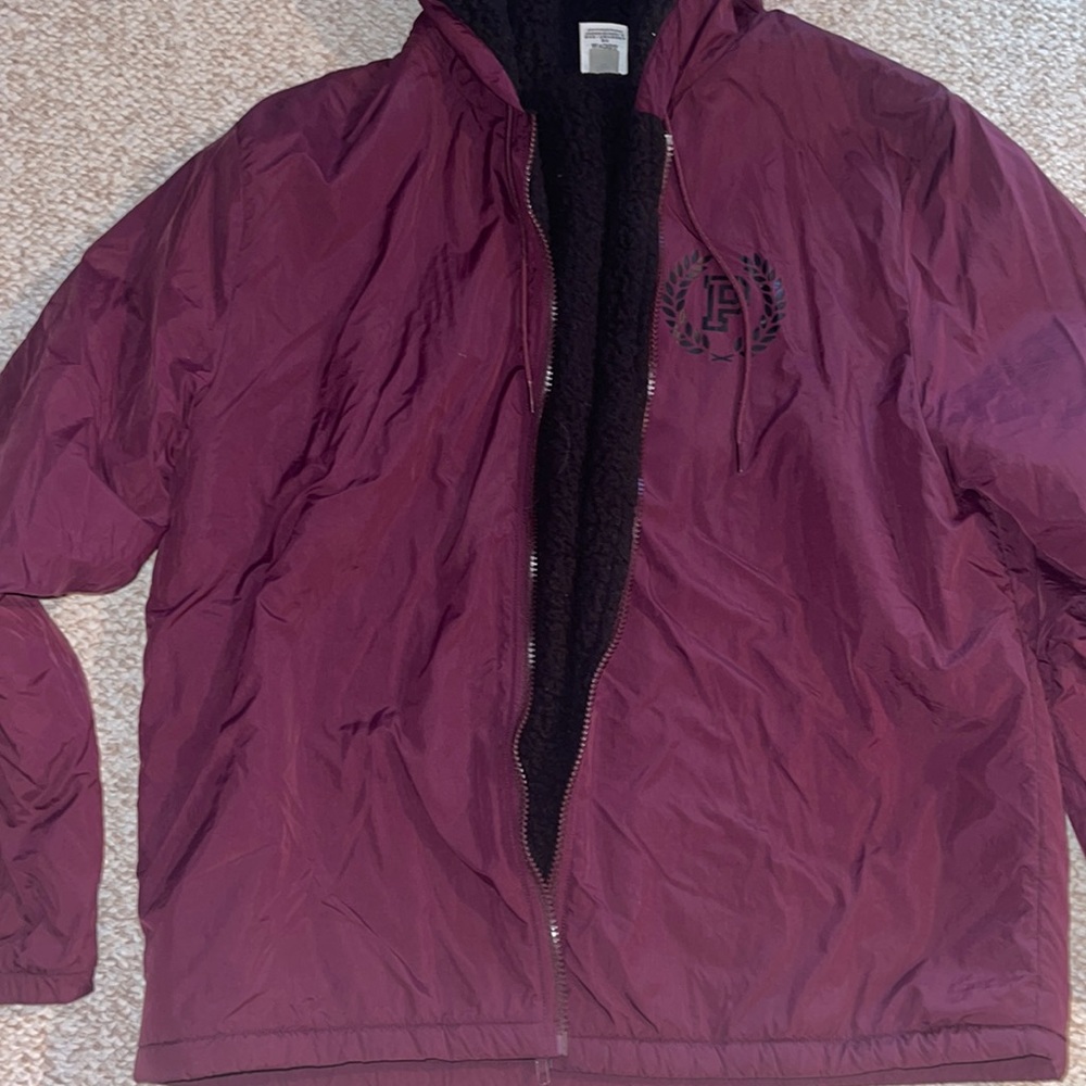 women’s PINK maroon Sherpa